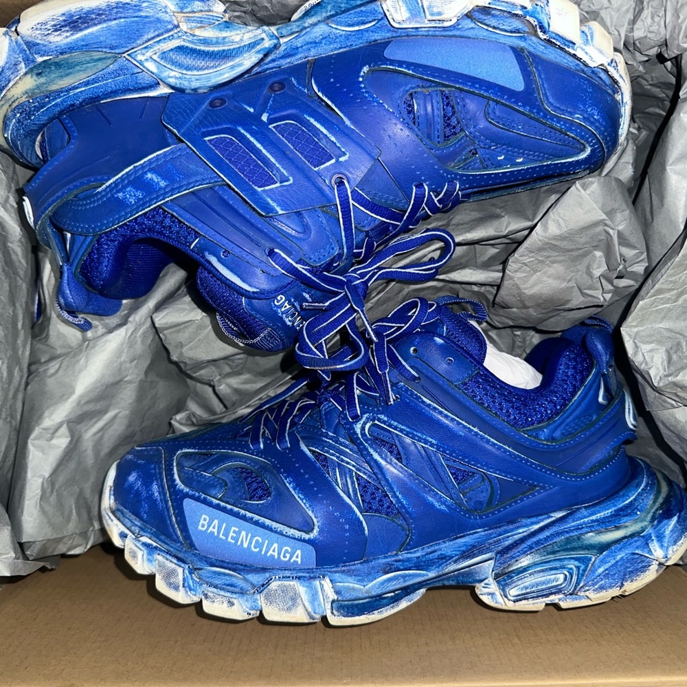 Balenciaga Blue Track Sneakers